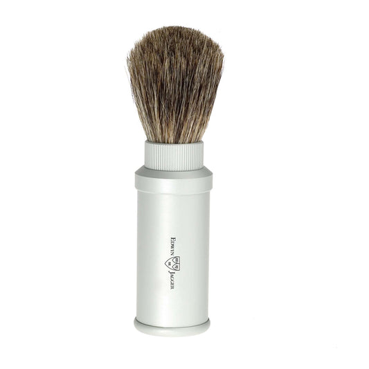 Pure Badger Travel Shaving Brush Silver 81M530
