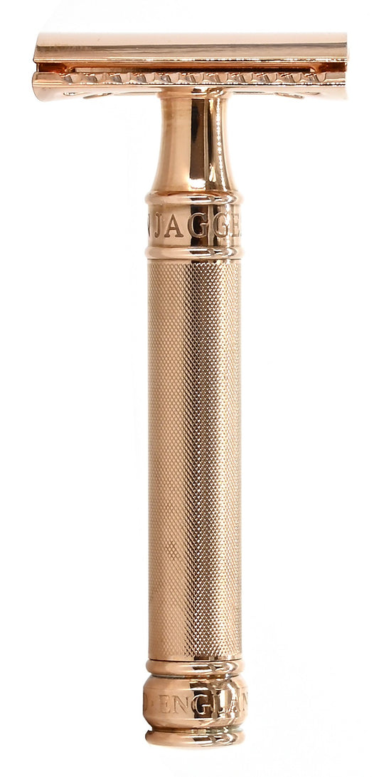 DE Razor Rose Gold Barley Effect Handle DE89BARGBL
