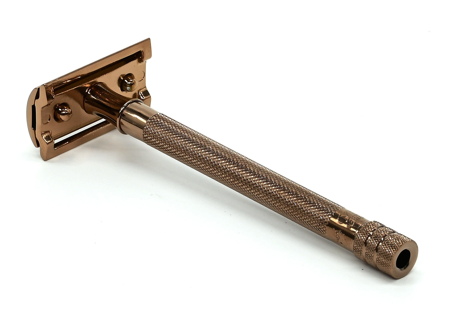 Safety Razor 24003PVD Long Handle Rose Gold Plated