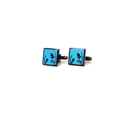 Bright Blue Metal Spring Cufflinks_2441.jpg