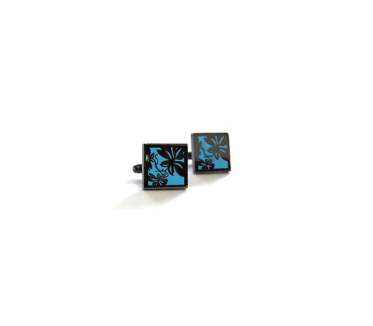 Bright Blue Metal Vine Cufflinks_2445.jpg