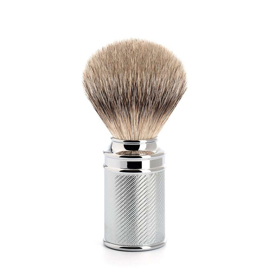 Traditional Chrome Silvertip Badger Shaving Brush 091M89_3728.jpg