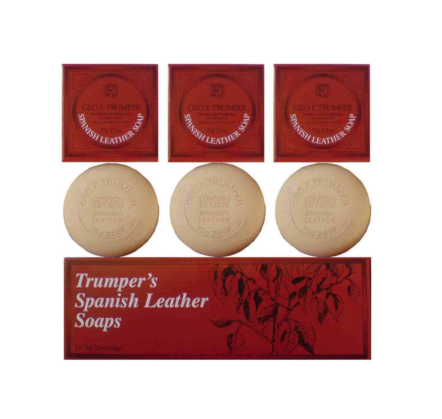 Spanish Leather Hand Soaps 3x 75g