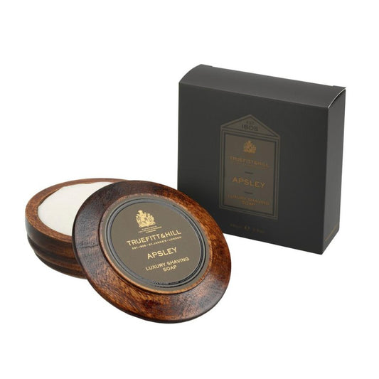 Apsley Luxury Shaving Soap in Wooden Bowl 100g
