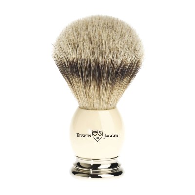 Best Badger Shaving Brush Ivory/Chrome