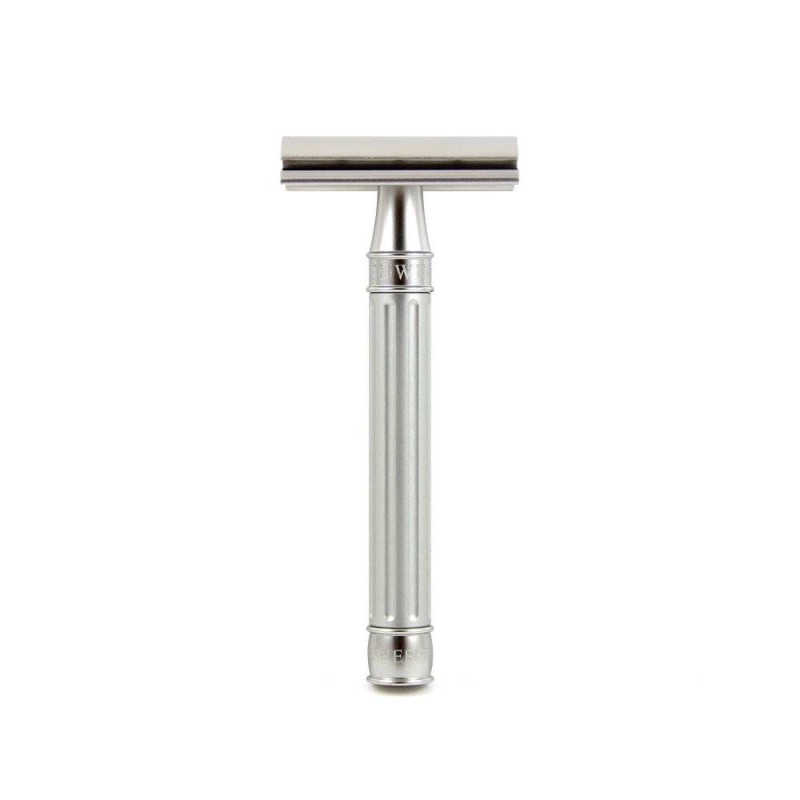 DE 3ONE6 Stainless Steel Safety Razor Silver