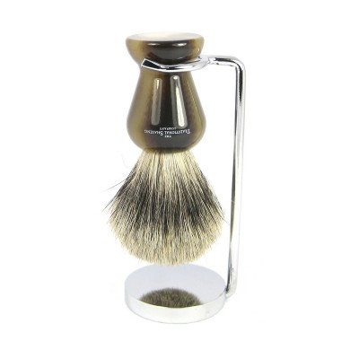 Compact Chrome Stand For Shaving Brush