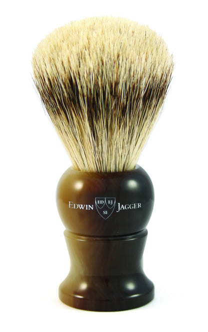 Super Badger Shaving Brush 1EJ282 Light Horn - Medium