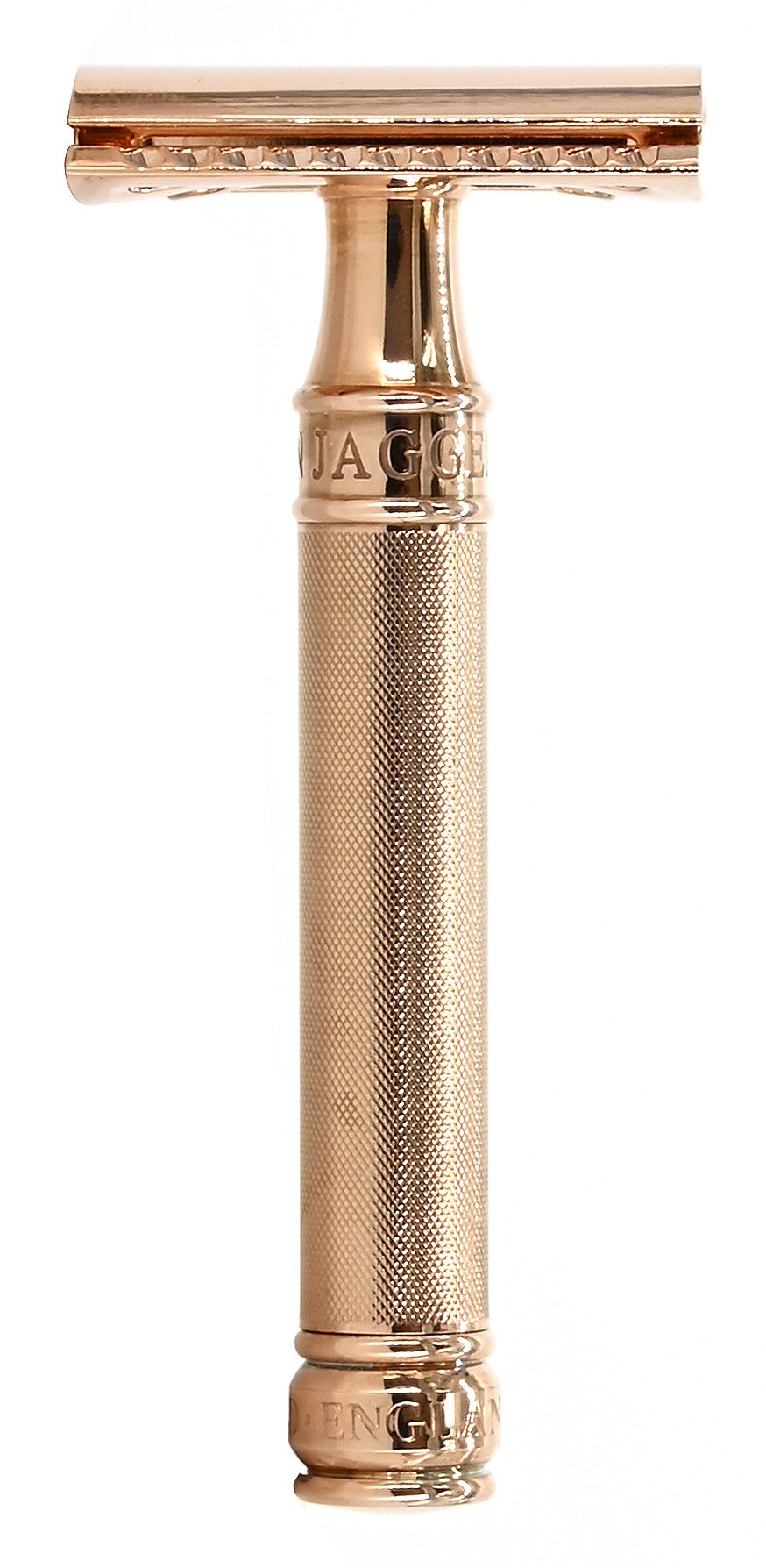 DE Razor Rose Gold Barley Effect Handle DE89BARGBL – Traditional Shaving