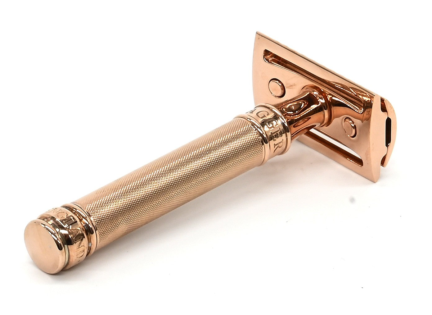 DE Razor Rose Gold Barley Effect Handle DE89BARGBL