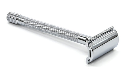 Safety Razor 24c Long Handle Chrome Plated
