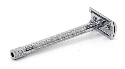 Safety Razor 24c Long Handle Chrome Plated