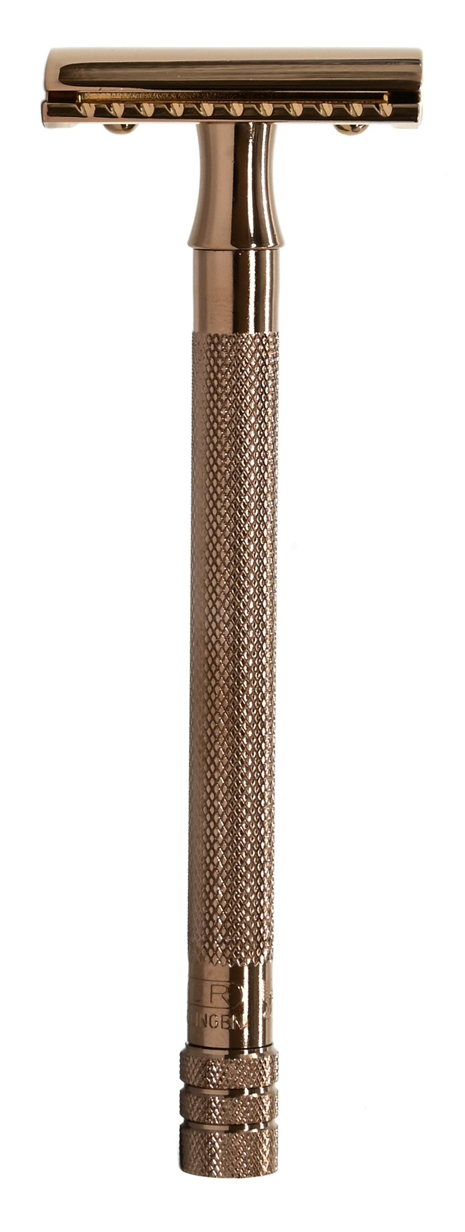 Safety Razor 24003PVD Long Handle Rose Gold Plated