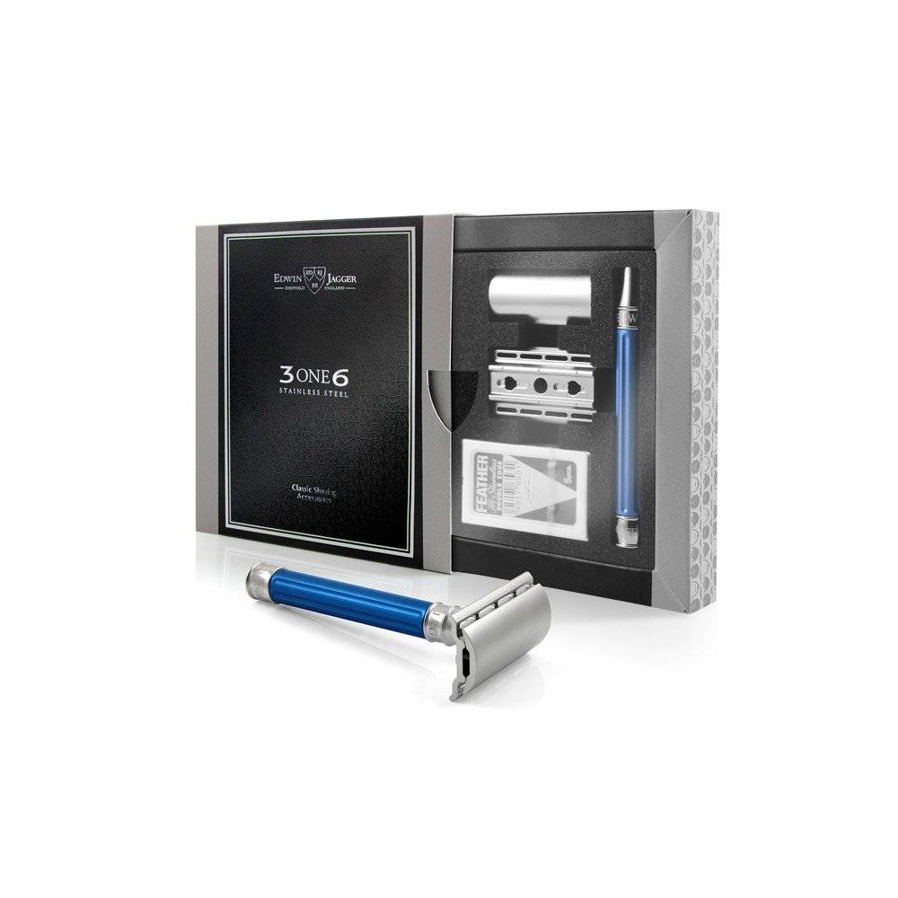 DE 3ONE6 Stainless Steel Safety Razor Blue_4183.jpg