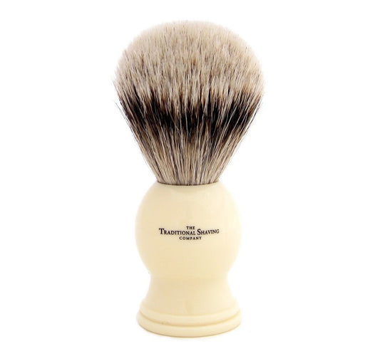 Ivory Silver Tip Badger Shaving Brush 100_11.jpg