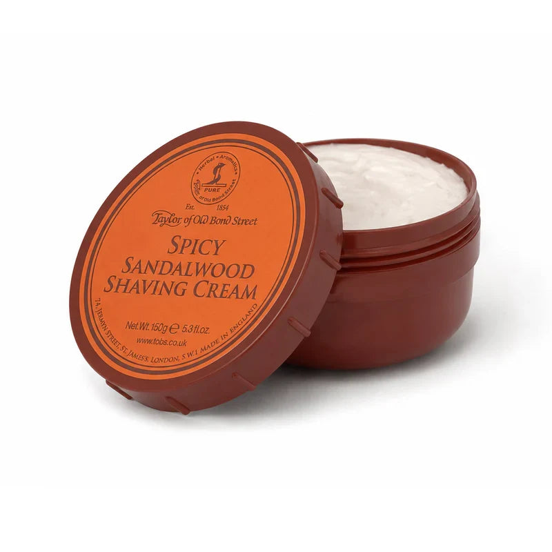Taylor of Old Bond Street Spicy Sandalwood Shaving Cream Bowl (150g)