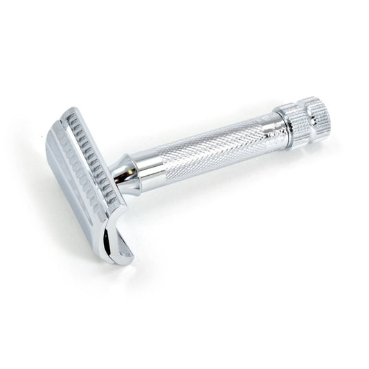 Slant Bar 37C Safety Razor Chrome in