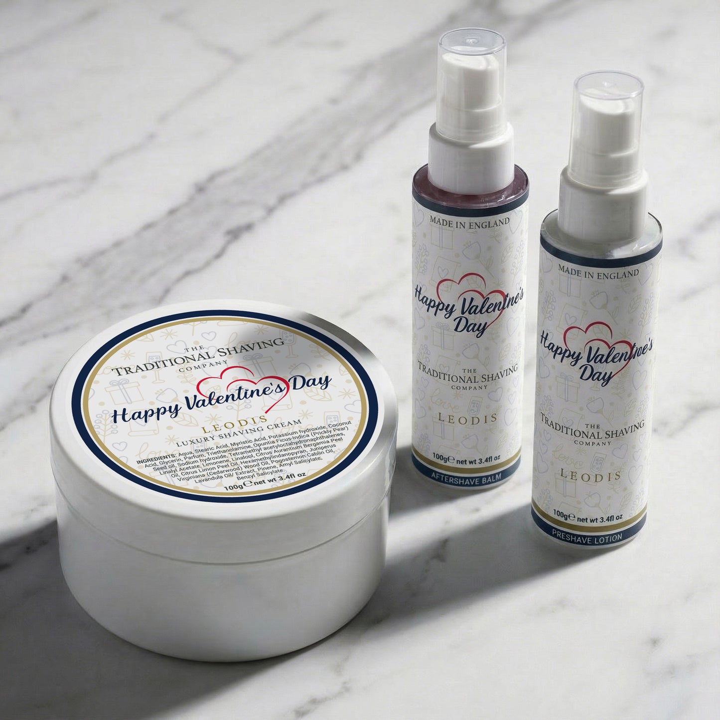 Valentine's Edition -  Personalised Essentials Trio Shaving Set
