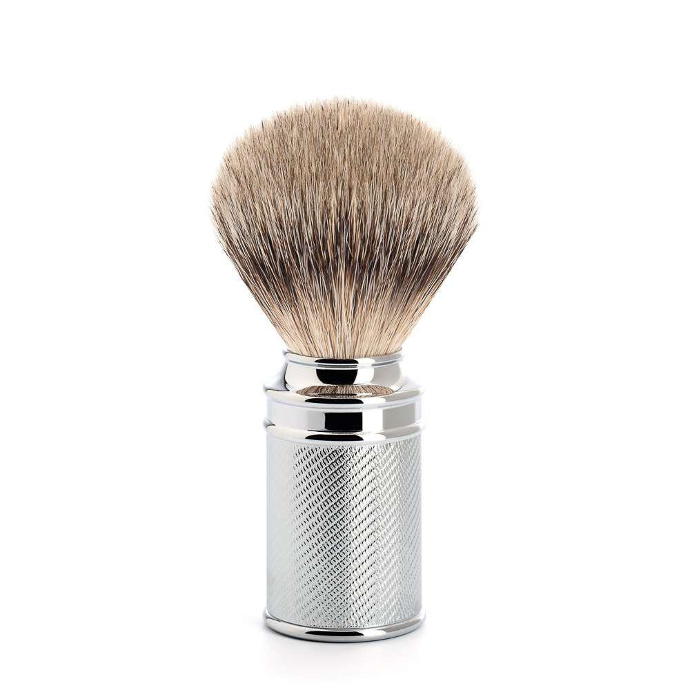 Traditional Chrome Silvertip Badger Shaving Brush 091M89_3728.jpg