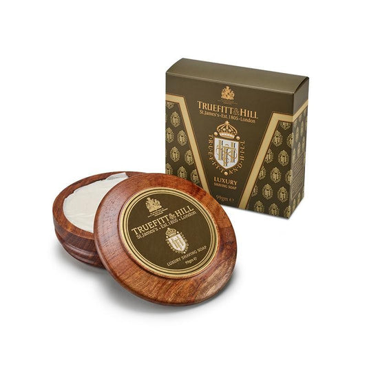 Luxury Shaving Soap in Wooden Bowl 100g