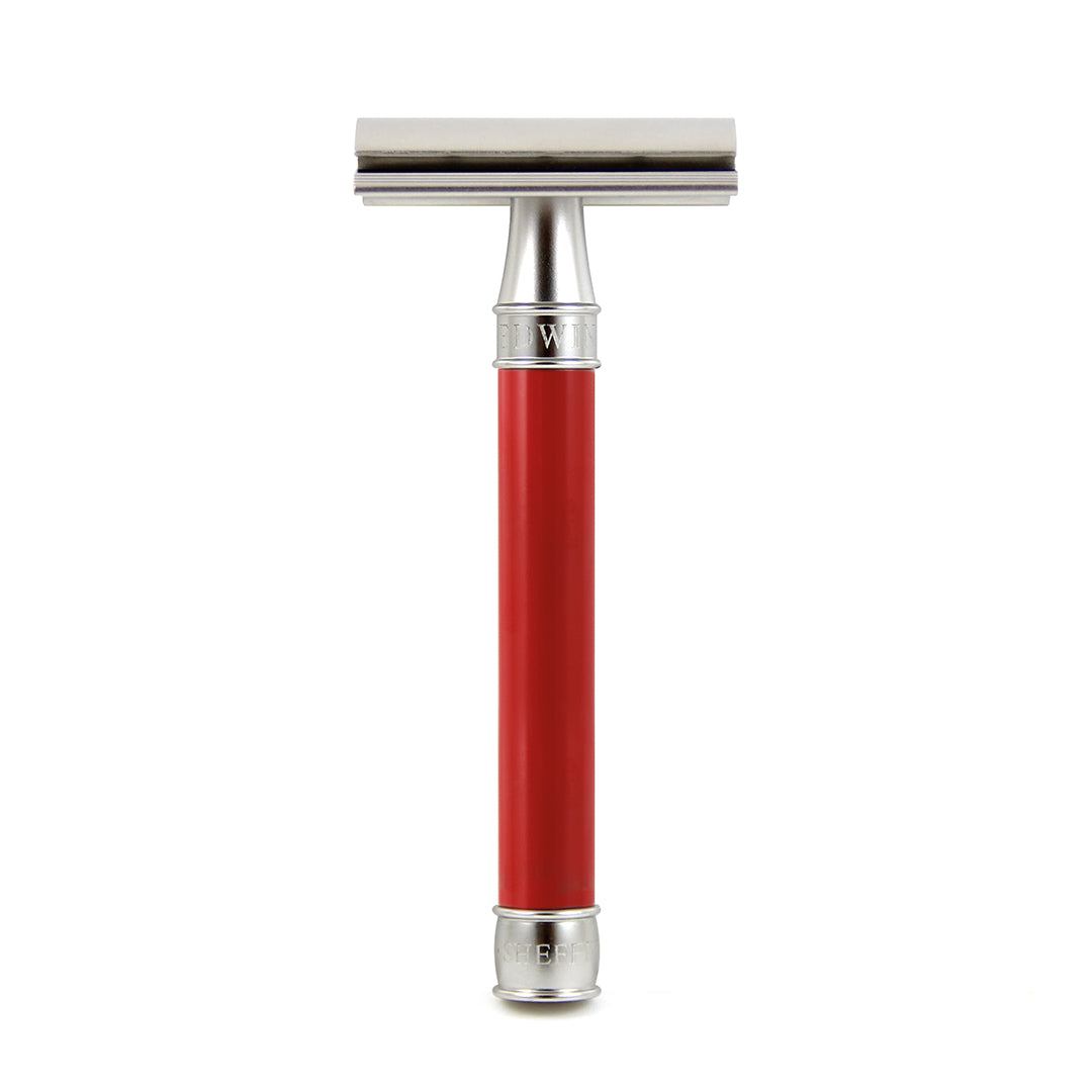 DE 3ONE6 Stainless Steel Safety Razor Red DESSGA1BL