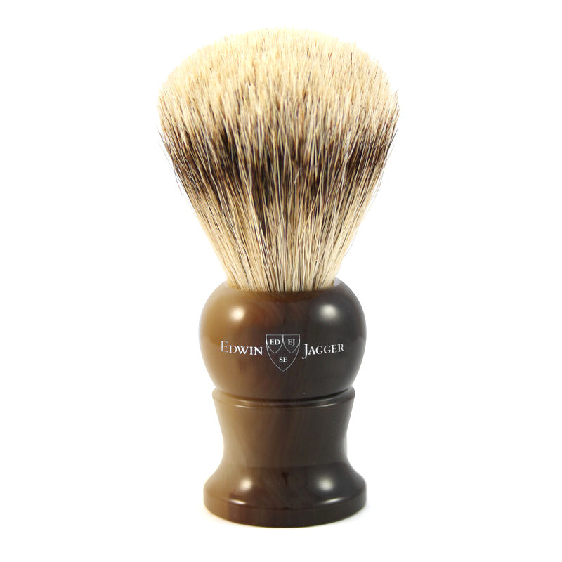 Super Badger Shaving Brush 1EJ282 Light Horn - Medium