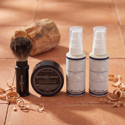 The Travel Barbershop Set - Sandalwood