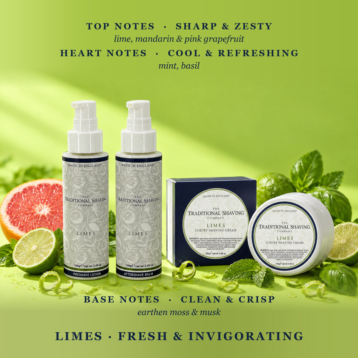 Limes fragrance notes: top, heart and base