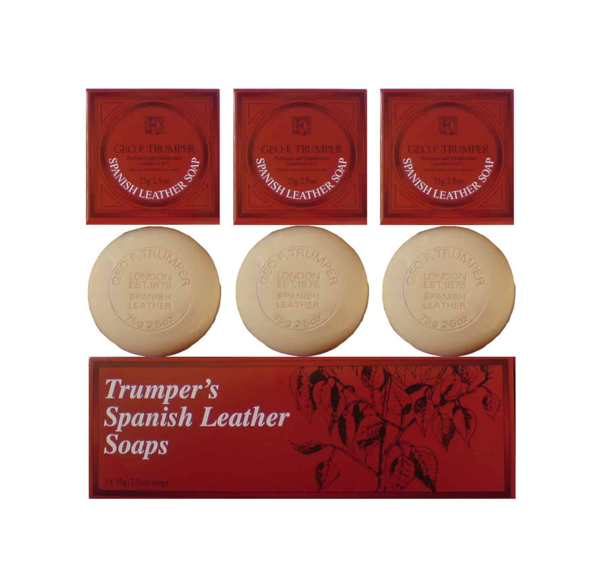 Spanish Leather Hand Soaps 3x 75g