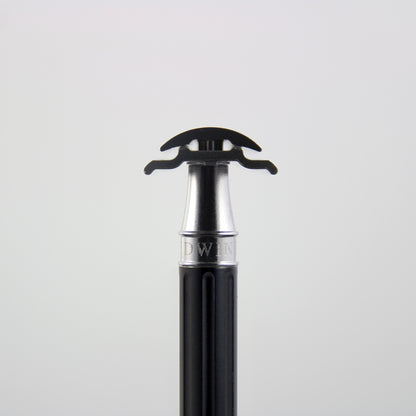 DE 3ONE6 Stainless Steel Safety Razor Black DESSGA6BL